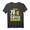 70. Geburtstag T-Shirt für Frauen – Lustiges Geschenk 'Auch mit 70 noch ein flottes Bienchen' für den Ehrentag & Feieroutfit