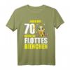 70. Geburtstag T-Shirt für Frauen – Lustiges Geschenk 'Auch mit 70 noch ein flottes Bienchen' für den Ehrentag & Feieroutfit