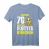 70. Geburtstag T-Shirt für Frauen – Lustiges Geschenk 'Auch mit 70 noch ein flottes Bienchen' für den Ehrentag & Feieroutfit