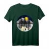 Wald Natur Camping T-Shirt mit Mond, Bergen & Bäumen – Perfekt für Camping- und Outdoor-Freunde
