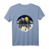 Wald Natur Camping T-Shirt mit Mond, Bergen & Bäumen – Perfekt für Camping- und Outdoor-Freunde