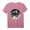 Wald Natur Camping T-Shirt mit Mond, Bergen & Bäumen – Perfekt für Camping- und Outdoor-Freunde