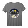 Wald Natur Camping T-Shirt mit Mond, Bergen & Bäumen – Perfekt für Camping- und Outdoor-Freunde