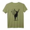 Hirsch Geweih mit Herzen - Jagd Jäger Förster Wildtier T-Shirt für Jäger, Jägerin & Hobbyjäger als Geschenk für Drückjagd & Ansitz