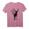 Hirsch Geweih mit Herzen - Jagd Jäger Förster Wildtier T-Shirt für Jäger, Jägerin & Hobbyjäger als Geschenk für Drückjagd & Ansitz