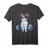 Französische Bulldogge Gewichtheben lustig Kreuzheben Männer Fitness Gym T-Shirt – Perfekte Geschenkidee für Krafttraining, Powerlifting & Hundeliebhaber