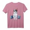 Französische Bulldogge Gewichtheben lustig Kreuzheben Männer Fitness Gym T-Shirt – Perfekte Geschenkidee für Krafttraining, Powerlifting & Hundeliebhaber