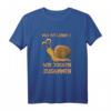 Das ist Lenny, wir joggen zusammen - Lustiges Schnecken T-Shirt für Jogger, ideal für entspanntes Lauftraining und humorvolle Geschenke