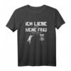 Herren Ich liebe Meine Frau Discgolf Frisbee T-Shirt - Lustiges Geschenk für DiscGolf-Fans, Männer & Teams