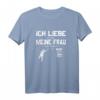 Herren Ich liebe Meine Frau Discgolf Frisbee T-Shirt - Lustiges Geschenk für DiscGolf-Fans, Männer & Teams