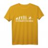 Evolution Ultimate Frisbee T-Shirt - Klassisch geschnitten, doppelt genähter Saum für Frisbee- und Frisbeegolf-Spieler