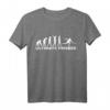 Evolution Ultimate Frisbee T-Shirt - Klassisch geschnitten, doppelt genähter Saum für Frisbee- und Frisbeegolf-Spieler