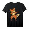 Cool Retro Vintage Grunge Style Dabbing Fuchs T-Shirt – Lässiges Streetwear-Design mit doppelt genähtem Saum