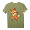 Cool Retro Vintage Grunge Style Dabbing Fuchs T-Shirt – Lässiges Streetwear-Design mit doppelt genähtem Saum