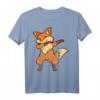 Cool Retro Vintage Grunge Style Dabbing Fuchs T-Shirt – Lässiges Streetwear-Design mit doppelt genähtem Saum