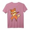 Cool Retro Vintage Grunge Style Dabbing Fuchs T-Shirt – Lässiges Streetwear-Design mit doppelt genähtem Saum