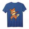 Cool Retro Vintage Grunge Style Dabbing Fuchs T-Shirt – Lässiges Streetwear-Design mit doppelt genähtem Saum