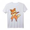 Cool Retro Vintage Grunge Style Dabbing Fuchs T-Shirt – Lässiges Streetwear-Design mit doppelt genähtem Saum