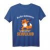 Kinder Einschulung T-Shirt mit Dabbing Fuchs – Perfektes Schulstart-Outfit für Jungen und Mädchen, Geschenkidee für den ersten Schultag