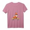 Damen Lustiges Skateboarding Fuchs T-Shirt mit V-Ausschnitt - Perfekt für Skater, Füchse-Liebhaber und als Geschenk für Jungen & Mädchen
