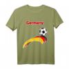 Germany Fußball Trikot mit Deutschland Flagge und Drei Streifen - Vintage Fanartikel für Fußballfans