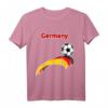 Germany Fußball Trikot mit Deutschland Flagge und Drei Streifen - Vintage Fanartikel für Fußballfans