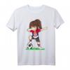 Fußball Serbien Trikot Mädchen Frauen mit serbischer Flagge – Supporter-Shirt, Geburtstagsgeschenk für Fußballfans und Kinder