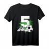 Kinder 5. Geburtstag Junge - Fußball Spieler Geburtstags T-Shirt für kleine Fußballfans & Partyoutfit