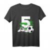 Kinder 5. Geburtstag Junge - Fußball Spieler Geburtstags T-Shirt für kleine Fußballfans & Partyoutfit