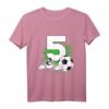 Kinder 5. Geburtstag Junge - Fußball Spieler Geburtstags T-Shirt für kleine Fußballfans & Partyoutfit