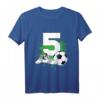 Kinder 5. Geburtstag Junge - Fußball Spieler Geburtstags T-Shirt für kleine Fußballfans & Partyoutfit