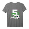 Kinder 5. Geburtstag Junge - Fußball Spieler Geburtstags T-Shirt für kleine Fußballfans & Partyoutfit