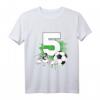 Kinder 5. Geburtstag Junge - Fußball Spieler Geburtstags T-Shirt für kleine Fußballfans & Partyoutfit