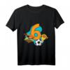 Kinder 6. Geburtstag Fußball T-Shirt – Perfektes Geschenk für Jungen und Mädchen, Fußballfans & kleine Fußballer