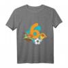 Kinder 6. Geburtstag Fußball T-Shirt – Perfektes Geschenk für Jungen und Mädchen, Fußballfans & kleine Fußballer
