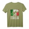 Italien Fußball Fan T-Shirt mit Fußballspieler, Fußball und italienischer Flagge – Perfektes Geschenk für Fans der italienischen Nationalmannschaft