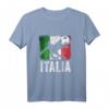 Italien Fußball Fan T-Shirt mit Fußballspieler, Fußball und italienischer Flagge – Perfektes Geschenk für Fans der italienischen Nationalmannschaft