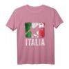 Italien Fußball Fan T-Shirt mit Fußballspieler, Fußball und italienischer Flagge – Perfektes Geschenk für Fans der italienischen Nationalmannschaft