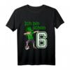 Kinder 6. Geburtstag Fußball T-Shirt für Jungen & Mädchen – Cooles Dab Tanz Motiv und Zahl 6 als Geburtstagsgeschenk