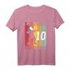 Kinder 10. Geburtstag Fußball Jungen - Coole Dab Tanz Pose T-Shirt als Geschenk für fußballbegeisterte Kinder & Geburtstagsfeier