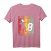 Kinder Fußball T-Shirt zum 8. Geburtstag - Coole Dab Tanz Pose, Fußball Motiv, Geschenk für Jungen und Mädchen
