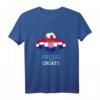 Kroatien Welt Fußball Team Flagge T-Shirt für Männer, Frauen & Jugendliche – Supporter-Shirt mit Nationalflagge
