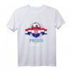 Kroatien Welt Fußball Team Flagge T-Shirt für Männer, Frauen & Jugendliche – Supporter-Shirt mit Nationalflagge