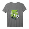 Kinder Fußball T-Shirt zum 5. Geburtstag – Lustiges Geburtstagsgeschenk für Jungen und Mädchen, ideal für coole Fünfjährige