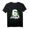 Kinder 6. Geburtstag T-Shirt für Jungen – Fußballempfänger, Geburtstagsoutfit & Party-Kleidung für kleine Fußballfans