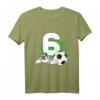 Kinder 6. Geburtstag T-Shirt für Jungen – Fußballempfänger, Geburtstagsoutfit & Party-Kleidung für kleine Fußballfans