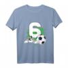 Kinder 6. Geburtstag T-Shirt für Jungen – Fußballempfänger, Geburtstagsoutfit & Party-Kleidung für kleine Fußballfans