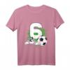 Kinder 6. Geburtstag T-Shirt für Jungen – Fußballempfänger, Geburtstagsoutfit & Party-Kleidung für kleine Fußballfans
