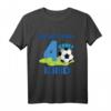 Kinder Fußball Shirt zum 4. Geburtstag für Jungen – Fußball Geburtstagsshirt mit Zahl und Motiv, ideales Geschenk und Party-Outfit