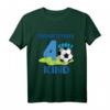 Kinder Fußball Shirt zum 4. Geburtstag für Jungen – Fußball Geburtstagsshirt mit Zahl und Motiv, ideales Geschenk und Party-Outfit